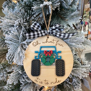 Off road vehicle ornament