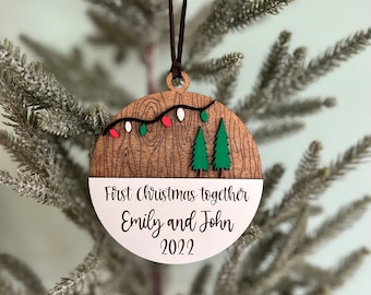 First Christmas together | Couples ornament
