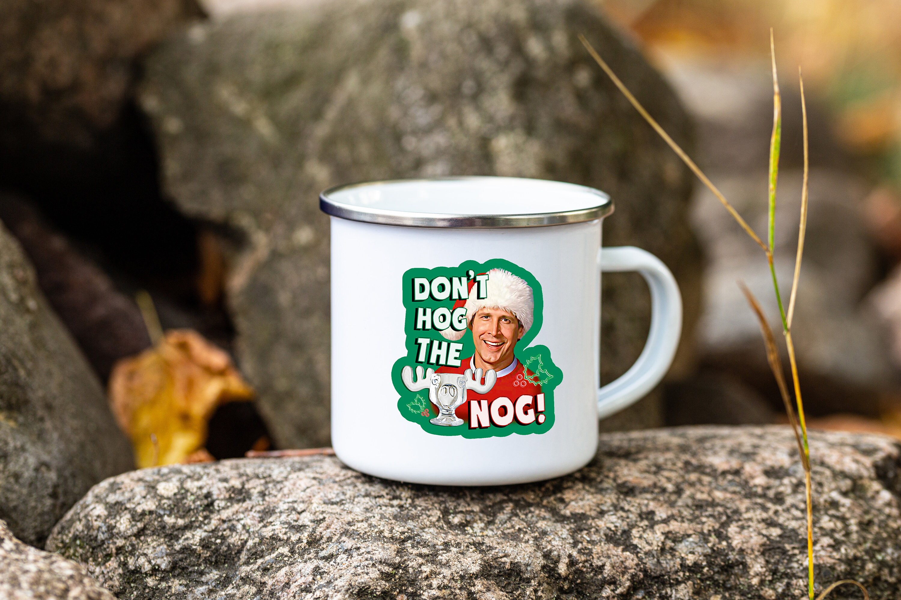 Christmas Vacation Coffee Mug Egg Nog Metal Camp Mug | Etsy