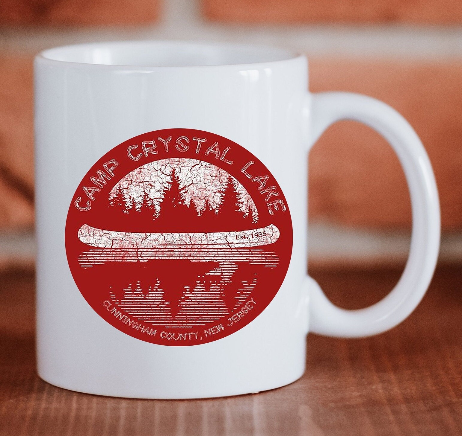 Camp Crystal Lake Coffee Mug Ceramic Camp Mug Movie Coffee Etsy