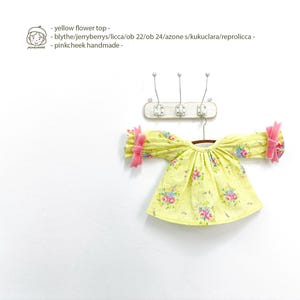 blythe/jerryberrys/licca yellow flower top dress