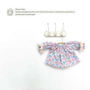 blythe/jerryberrys/licca pink flower top dress