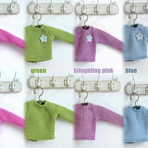 4 color- blythe/licca/jerryberrys size - Round Neck Long Sleeve Top