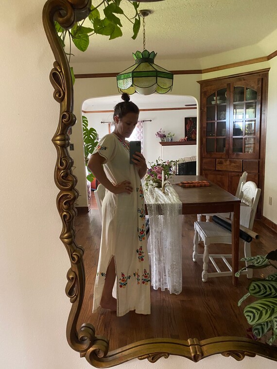 Embroidered Flower Native Dress - image 9