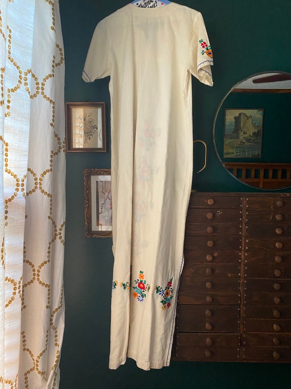 Embroidered Flower Native Dress - image 3