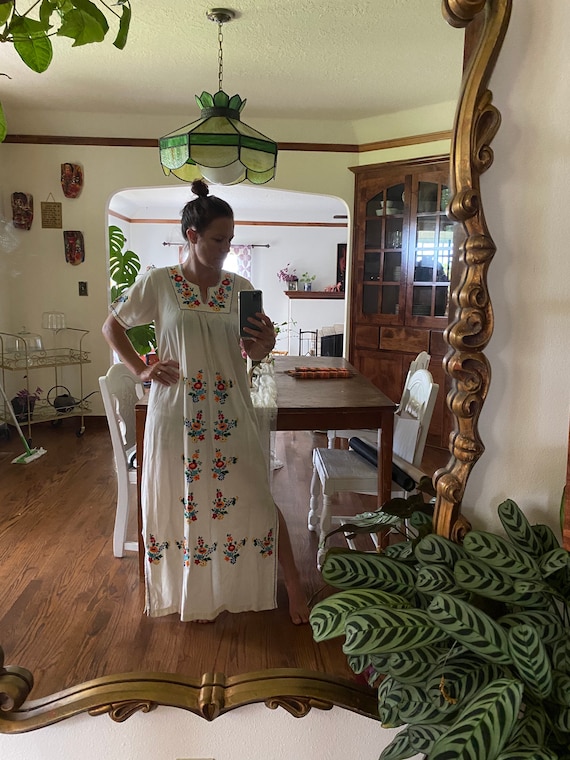 Embroidered Flower Native Dress - image 2