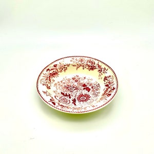 RARE FIND - Antique bowl Taylor Smith boutique spring summer red flowers