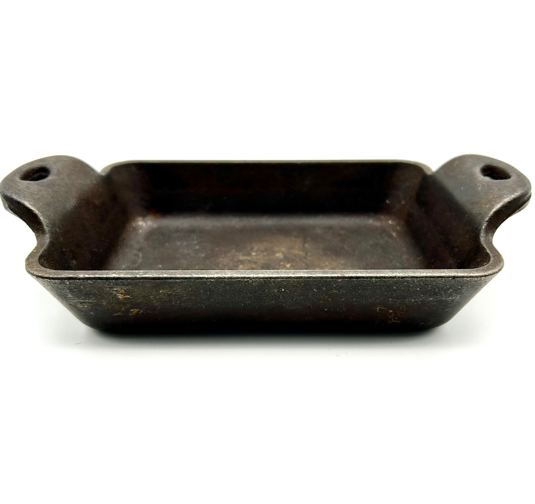 Lodge Cast Iron Casserole Pan Individual Vintage, Lodge Rectangular Pan, Lodge Small Pan, Lodge