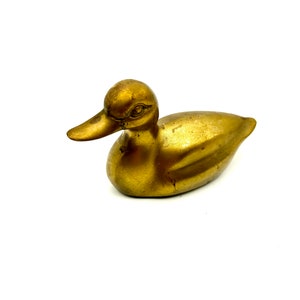 Vintage Brass Mallard Duck