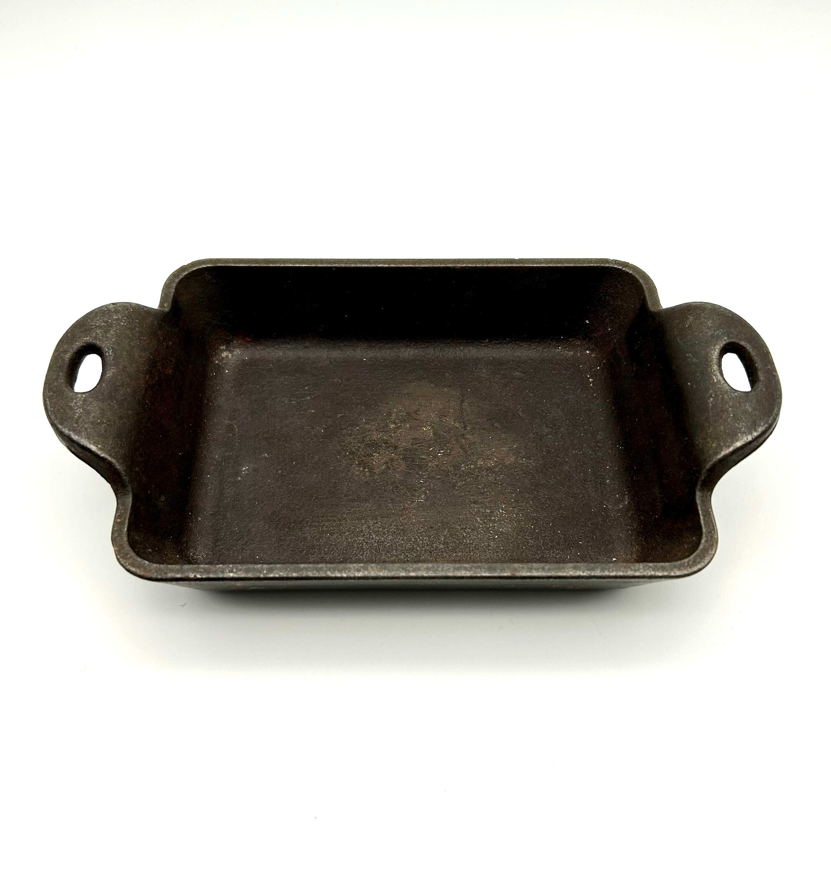 Lodge Cast Iron Casserole Pan Individual Vintage, Lodge Rectangular Pan, Lodge Small Pan, Lodge