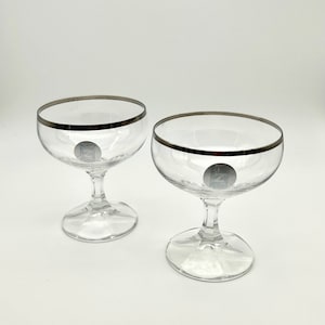 Set of 2 - Schott Zwiesel small (6oz) wine glasses made in Germany 1980s
