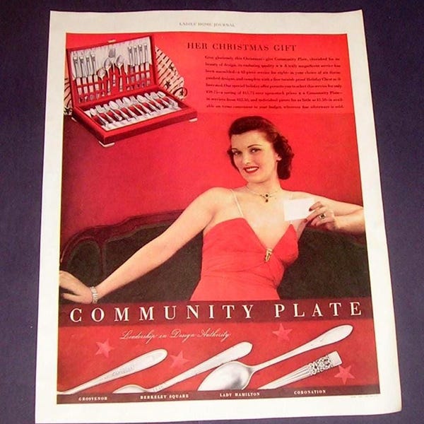 Community Plate Silverware Patterns Etsy