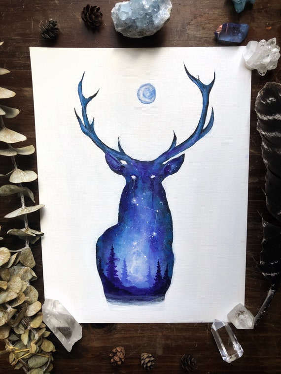 deer painting