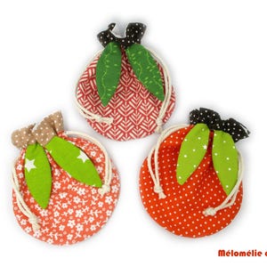 Kürbisbeutel 3er-Set, orangefarbenes Halloween, Süßigkeitenbeutel, Geschenkidee, ideal zum Einlegen von Süßigkeiten