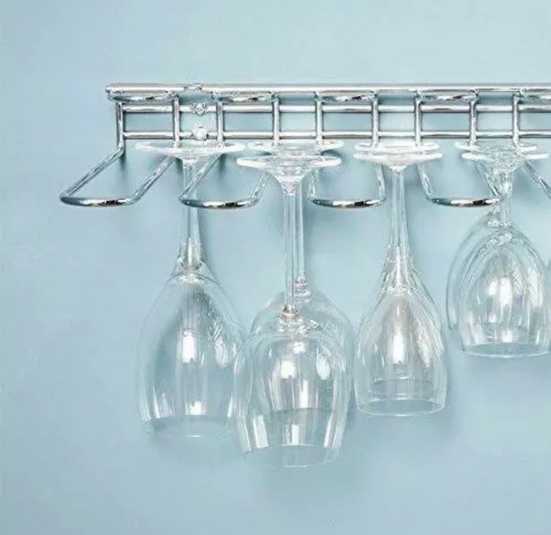 Wall Mounted Wine Glass Holder Rack Etsy UK