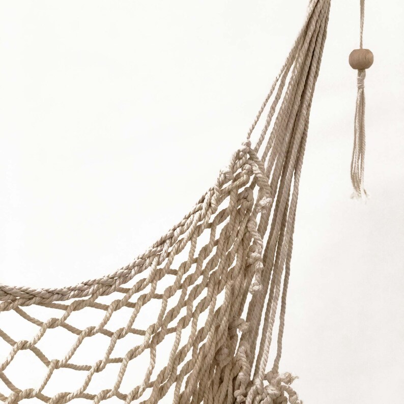 Salvador Macrame Hanging Hammock Chair Natural image 4