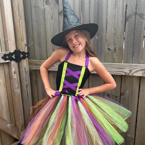 Witch Costume, Girls Halloween Costume, Witch Tutu, Girls Witch Costume