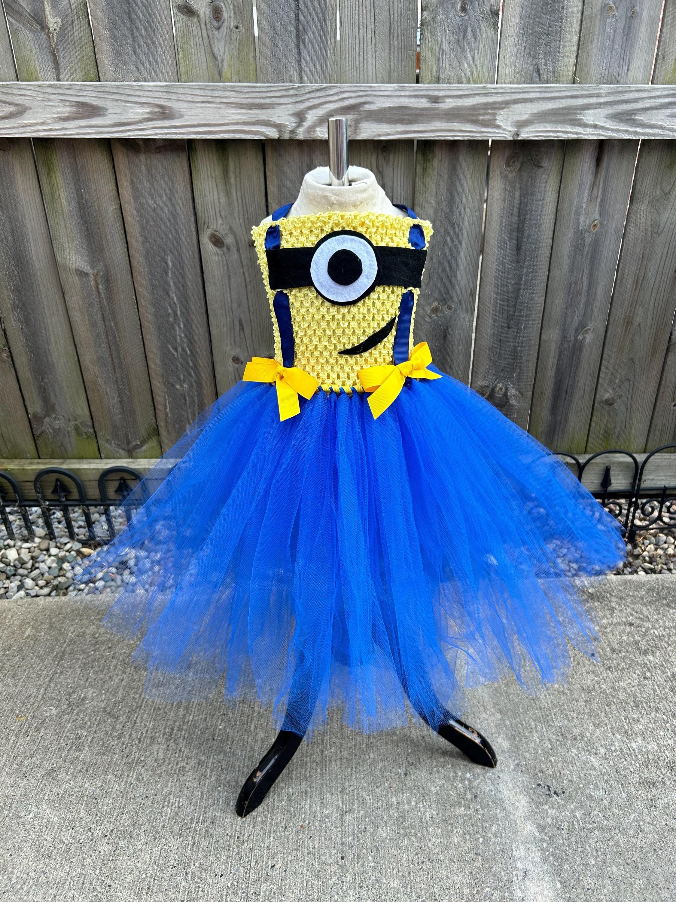 minion dress halloween Girls' Despicable Me Minion Girl Dress Costume main image 0