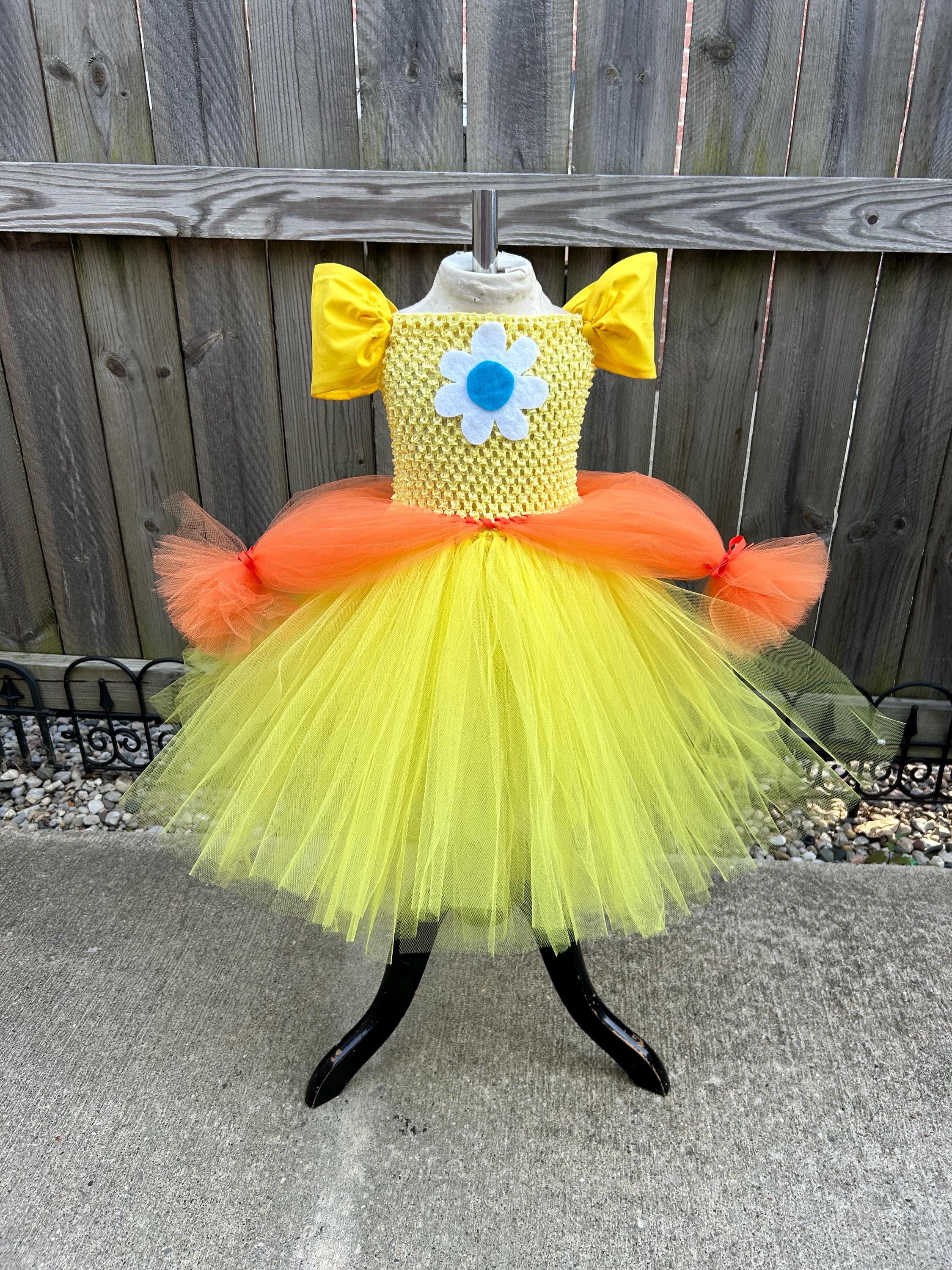 strapless open back dress Sunlit Daisy Mini Dress Yellow main image 0