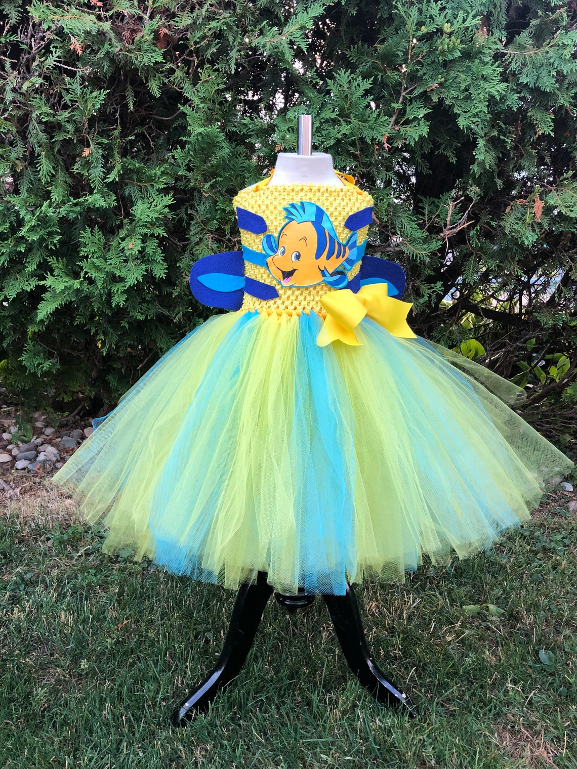 Flounder Costume Girls Flounder the Little Mermaid Costume Etsy