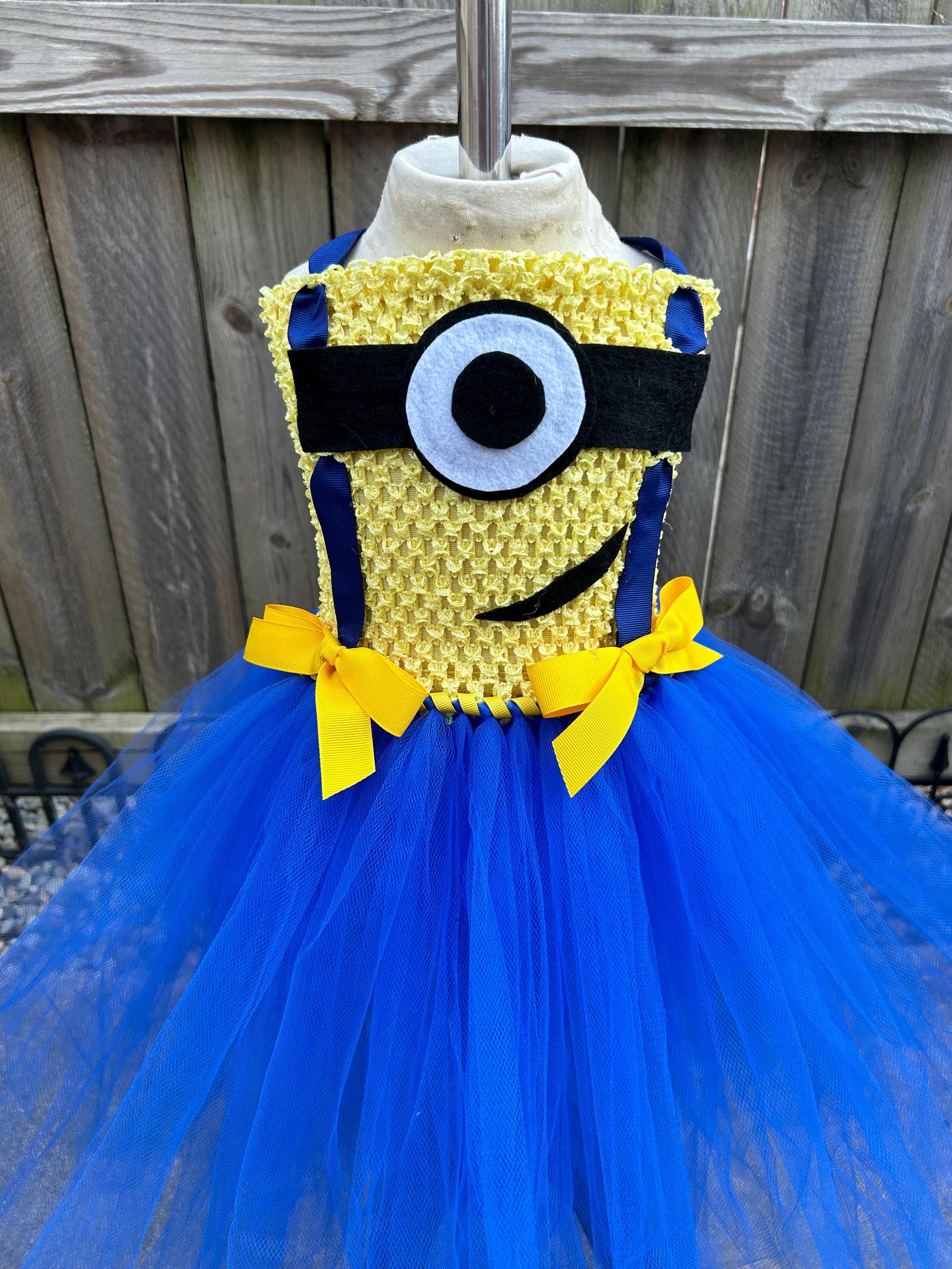 Minion Tutu Dress: Handmade Baby Girl Halloween Costume - Etsy