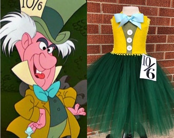 Mad Hatter Tutu Costume, Alice in Wonderland Costume