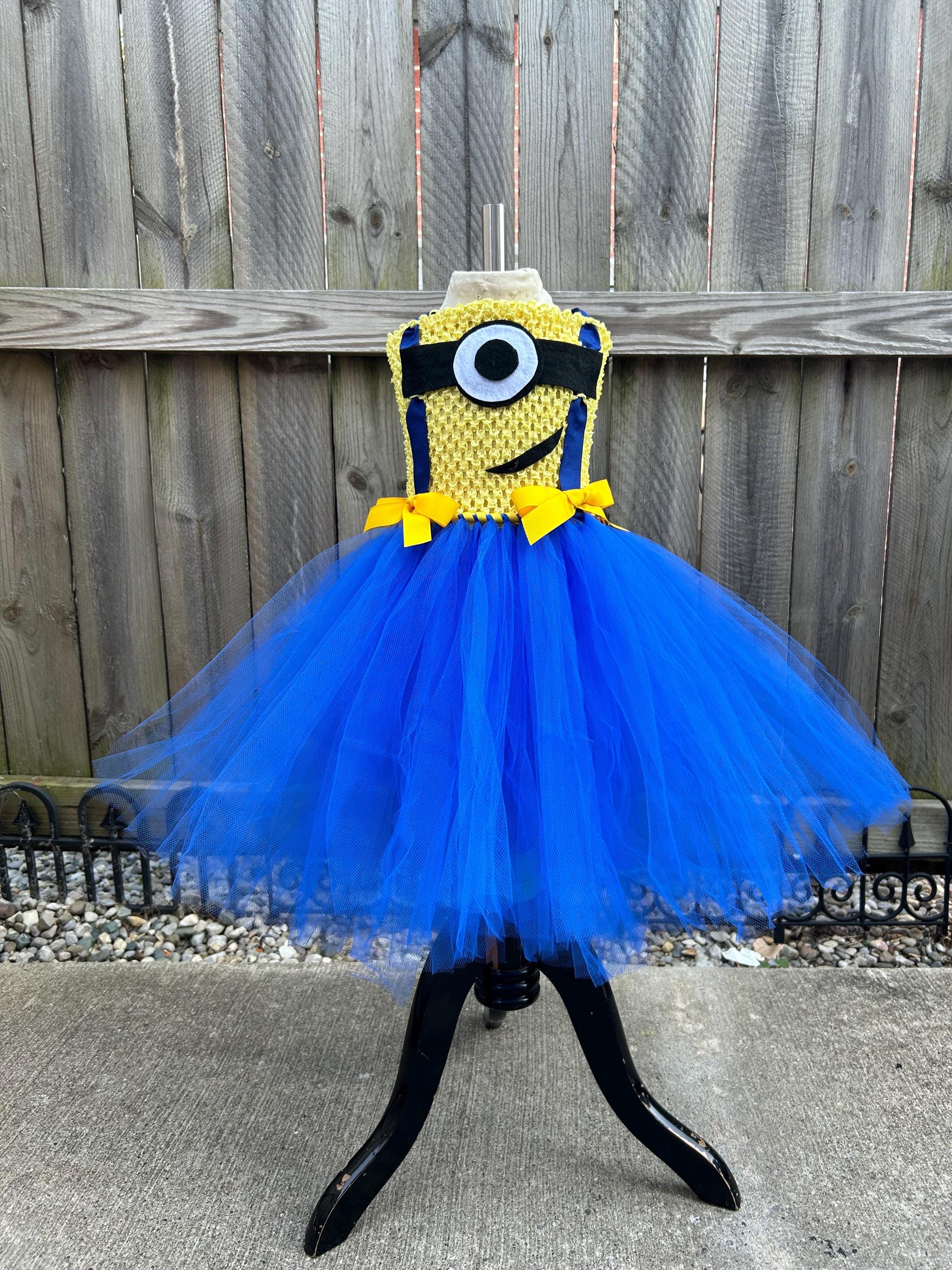 Minion Tutu Dress: Handmade Baby Girl Halloween Costume - Etsy Finland