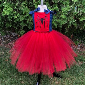 Spiderman Costume, Halloween Costume, Girls super hero Costume, tutu costume