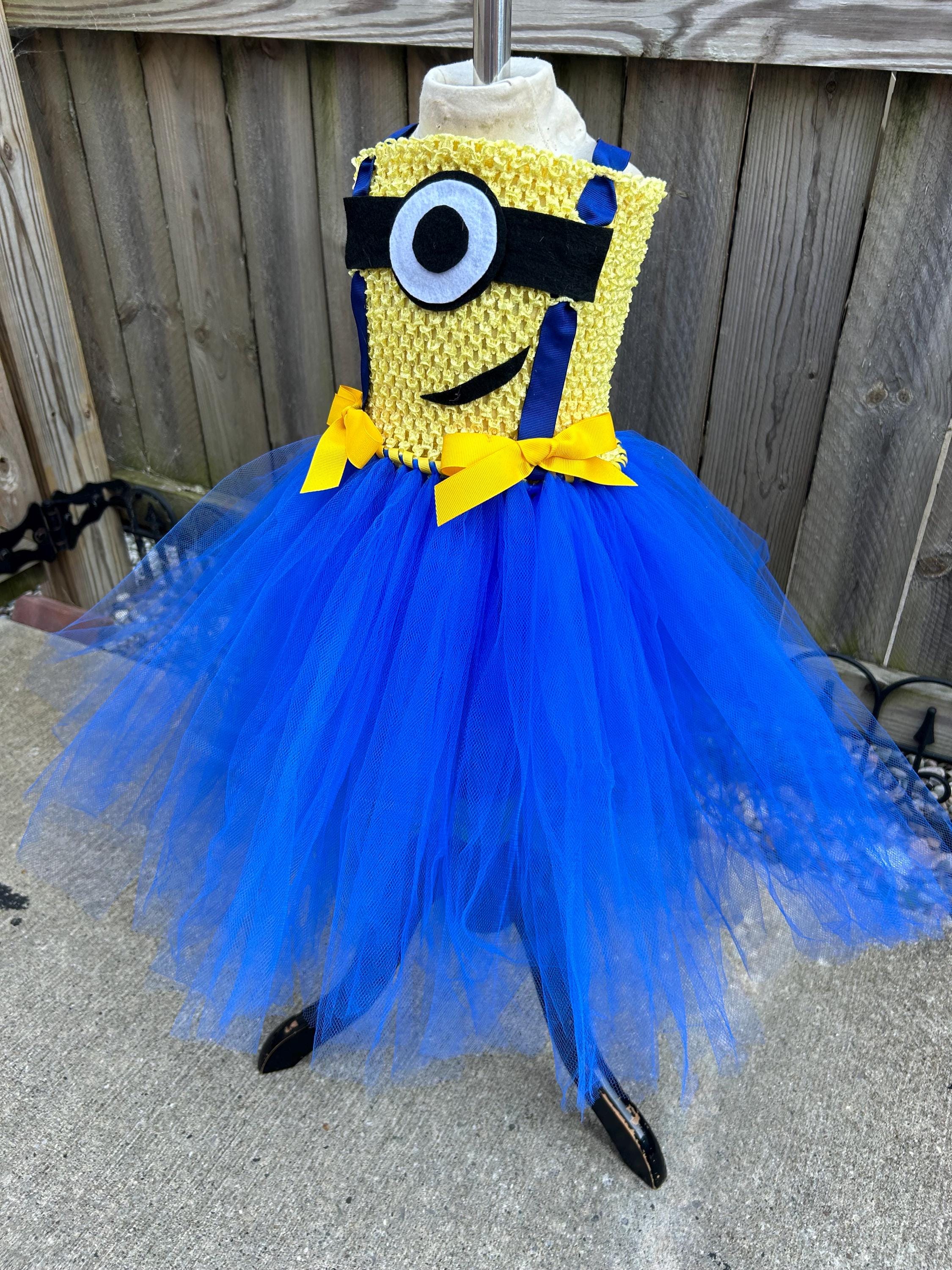 Minion Tutu Dress: Handmade Baby Girl Halloween Costume - Etsy