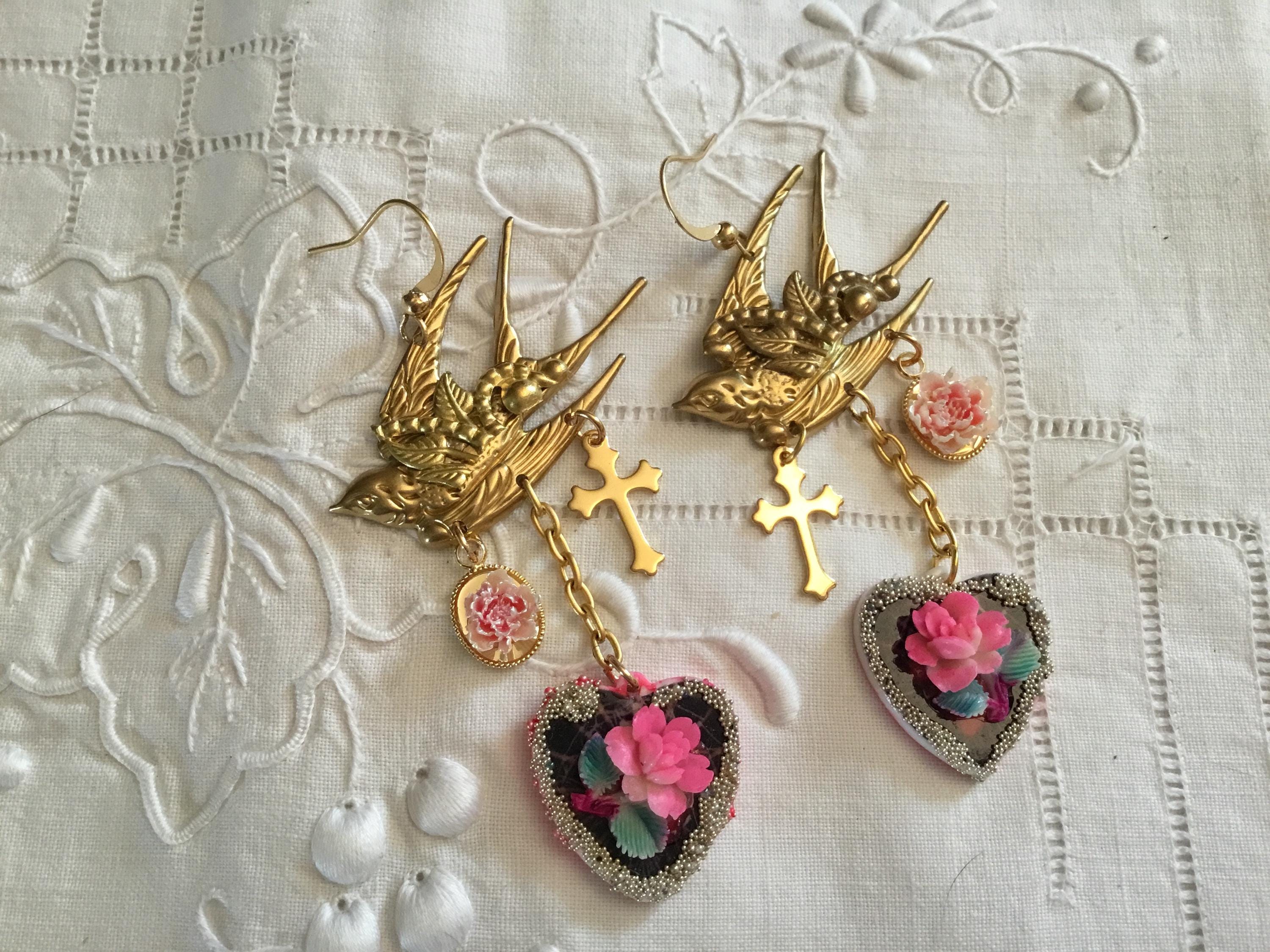 Boucles D'oreilles Vintage Années 80 Style Luxe - Marque Sacha - Neuf Avec étiquettes