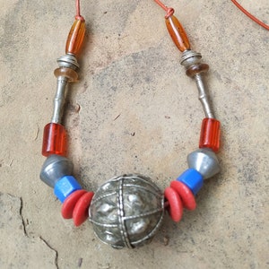 Necklace with Silver Ball Pendant