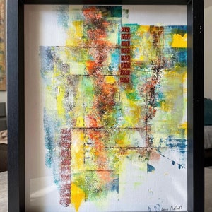Abstract Art, Abstract Artwork,Abstract Painting on Paper, Original Painting on Paper, Modern Art, Acrylic Painting, 11x14 Art on Paper