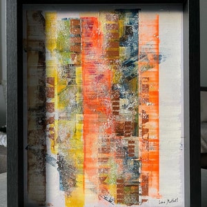 Abstract Art, Abstract Artwork, Abstract Painting on Paper, Original Painting on Paper, Modern Art, Acrylic Painting, 11x14 Art on Paper