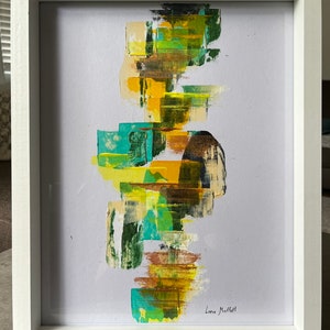 Abstract Art,Abstract Artwork, Abstract Painting on Paper, Original Painting on Paper, Modern Art, Acrylic Painting, 11x14 Art on Paper