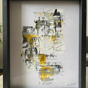 Abstract Art, Abstract Artwork, Abstract Painting on Paper, Original Painting on Paper, Modern Art, Mixed Media Painting, 11x14,Art on Paper