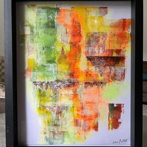 Abstract Art, Abstract Artwork, Abstract Painting on Paper, Original Painting on Paper, Modern Art, Acrylic Painting, 11x14 Art on Paper