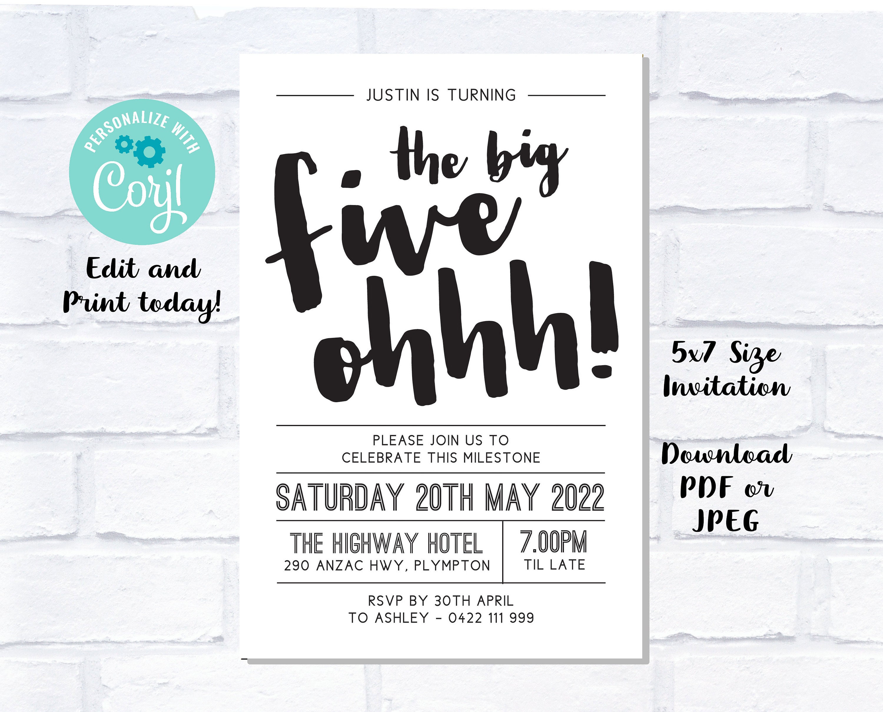 Funny 50th Invite - Etsy Funny 50th Invite - Etsy