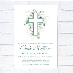 ANY EVENT Eucalyptus Invitation, Digital Invitation, Print Yourself