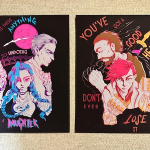 Arcane Vi and Jinx Prints