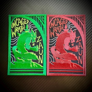 Arcane Vander Warwick Silco + Jinx Embroidered Patches