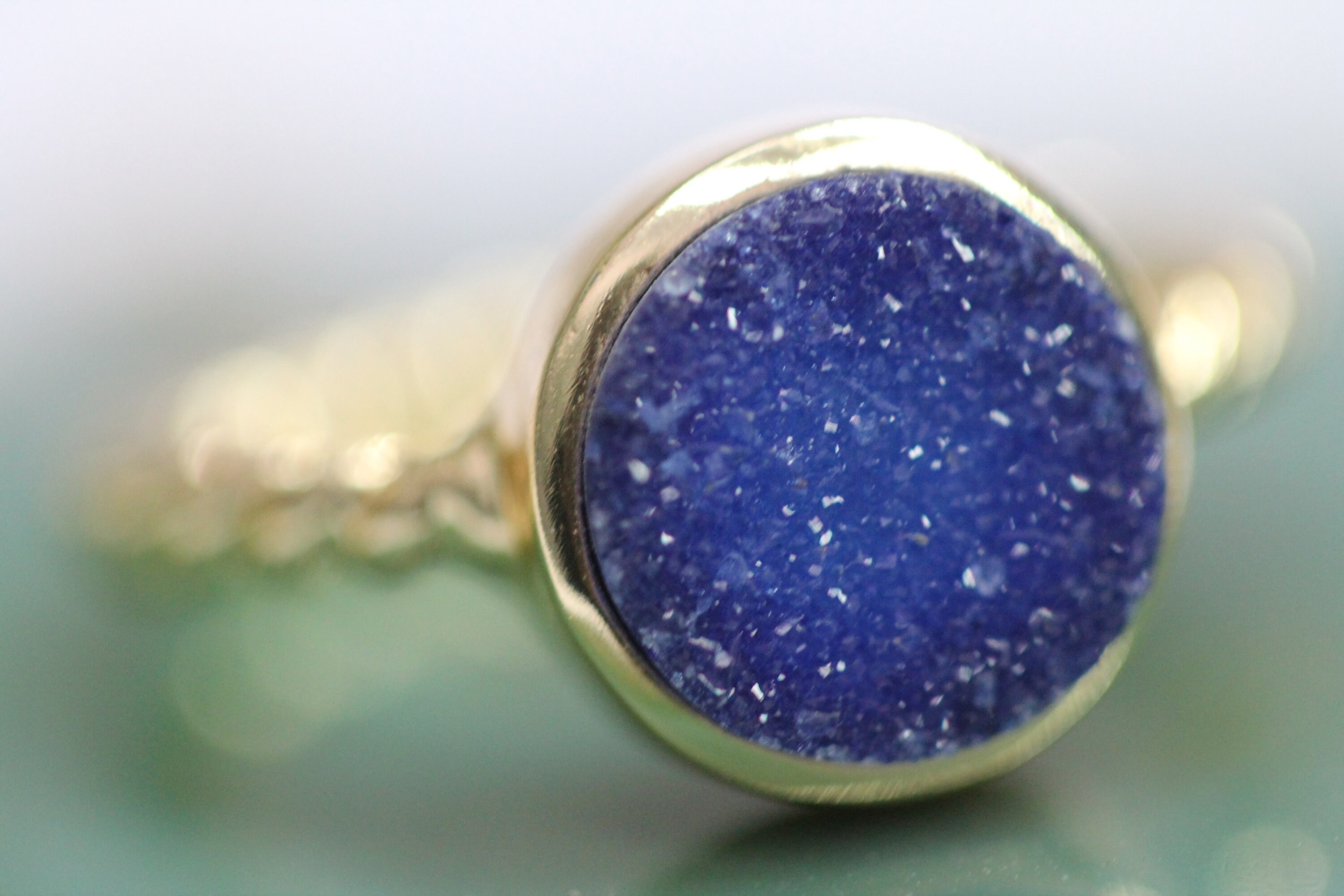 Gold druzy Clearance