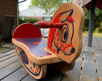 spotty rocking horse