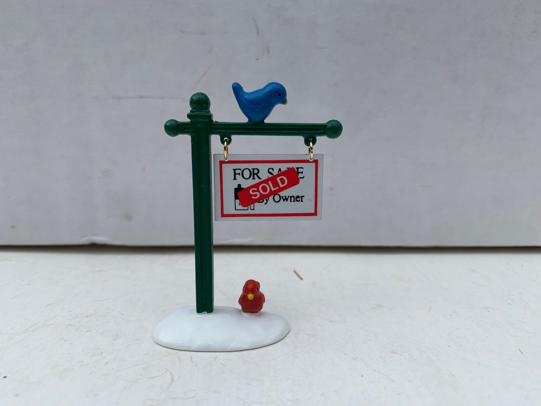 Dept 56 for Sale Sign the Original Snow Village Accessory From 1989 - Etsy
