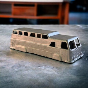 Vintage 1950s Midgetoy Double-Decker Bus Die-Cast Replacement Shell Body