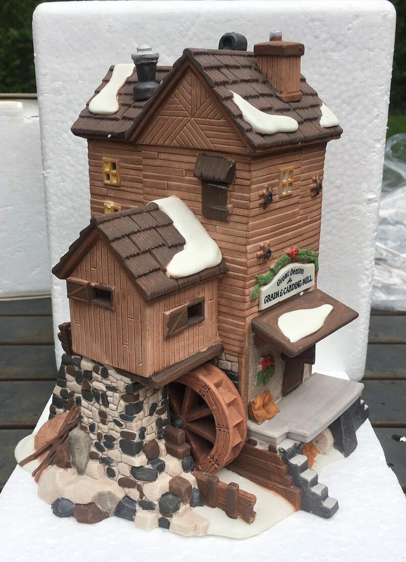 Dept 56 Great Denton Mill Dickens Village Series Lighted Xmas Etsy