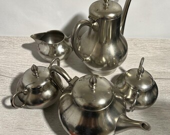 Hold/oneida Mediterranean 18/8 Stainless Tea Set + Monterey