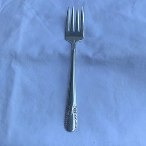 Vintage Wm Rogers & Son Silver-plate Talisman Pattern Fork, 1940s, Old School, Retro Memorabilia, from Days Gone By