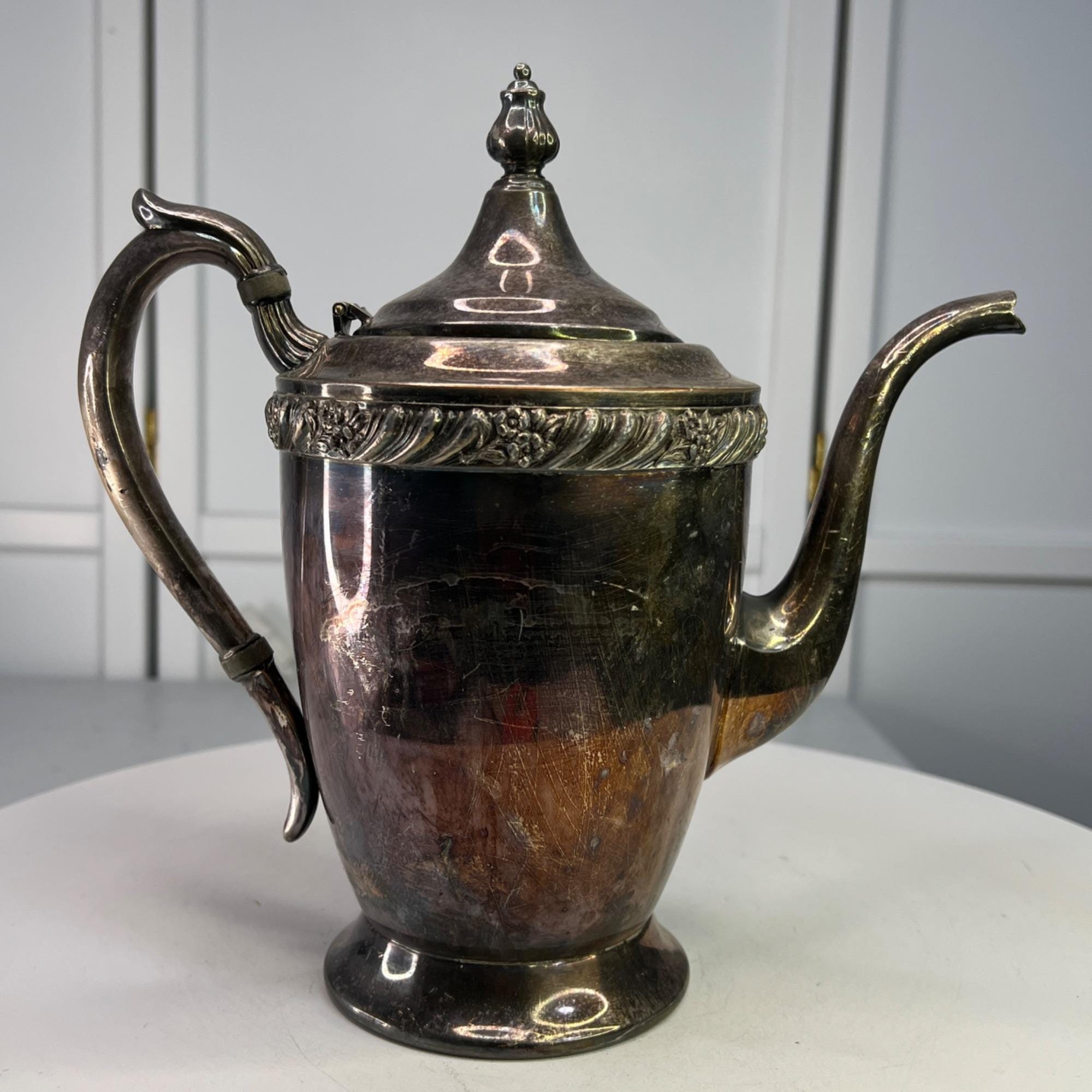 F.B. Rogers Silver Company アンティーク　レア Vintage F.B.Rogers Silver co Trademark 1883 Tea Pot, sugar bowls