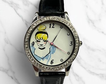 Vintage Timex Cinderella Watch Working Pink Dial Disney  display picture 1