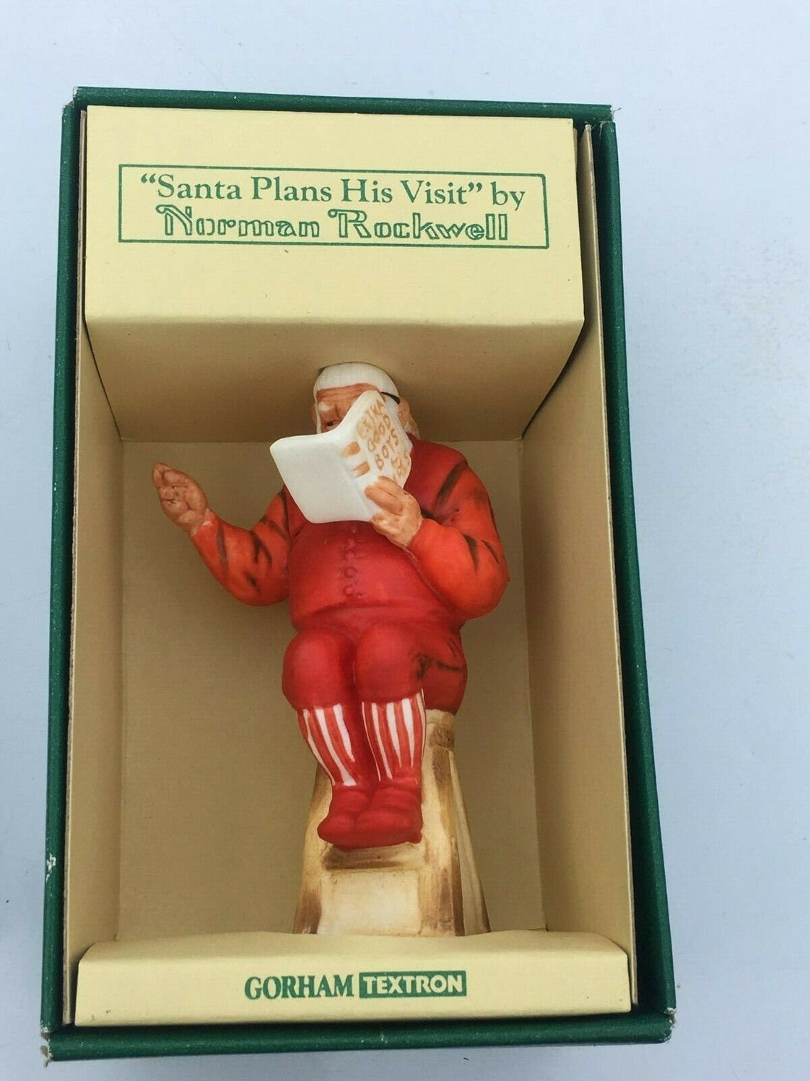 Norman Rockwell Christmas Ornament Santa Plans His Visit by Etsy